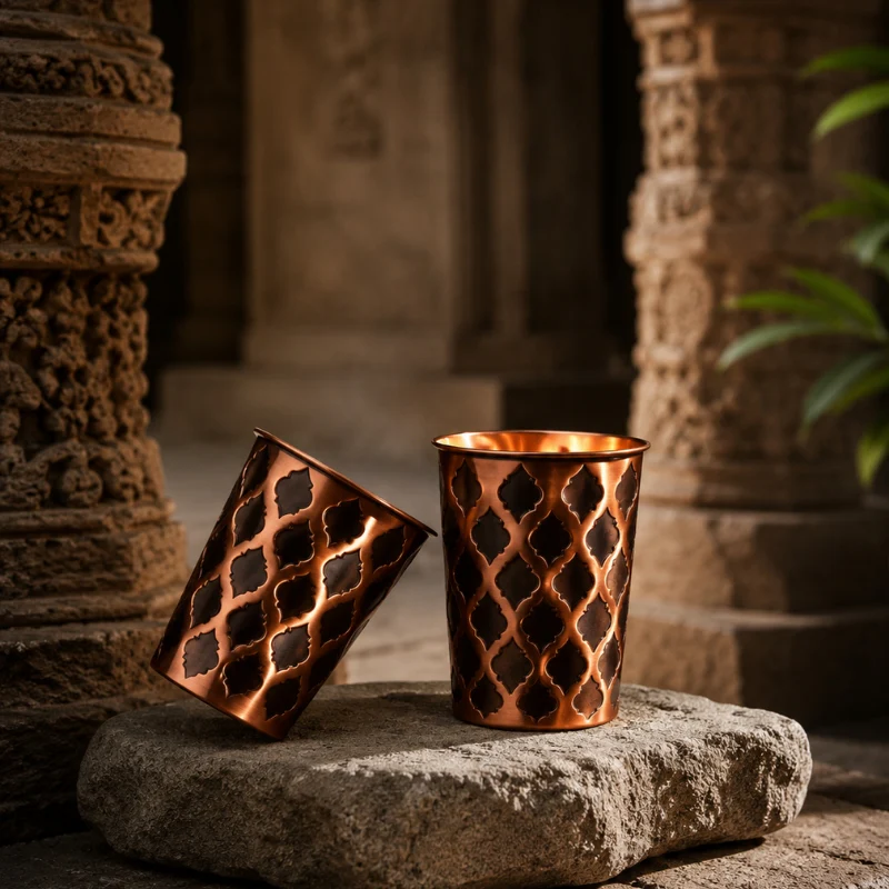 Verre en Cuivre Massif - Edition Diamond