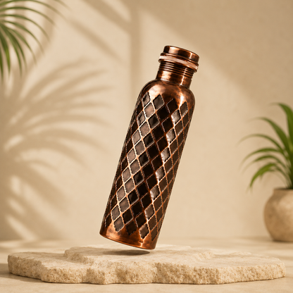 Gourde en Cuivre Massif - Edition Diamond