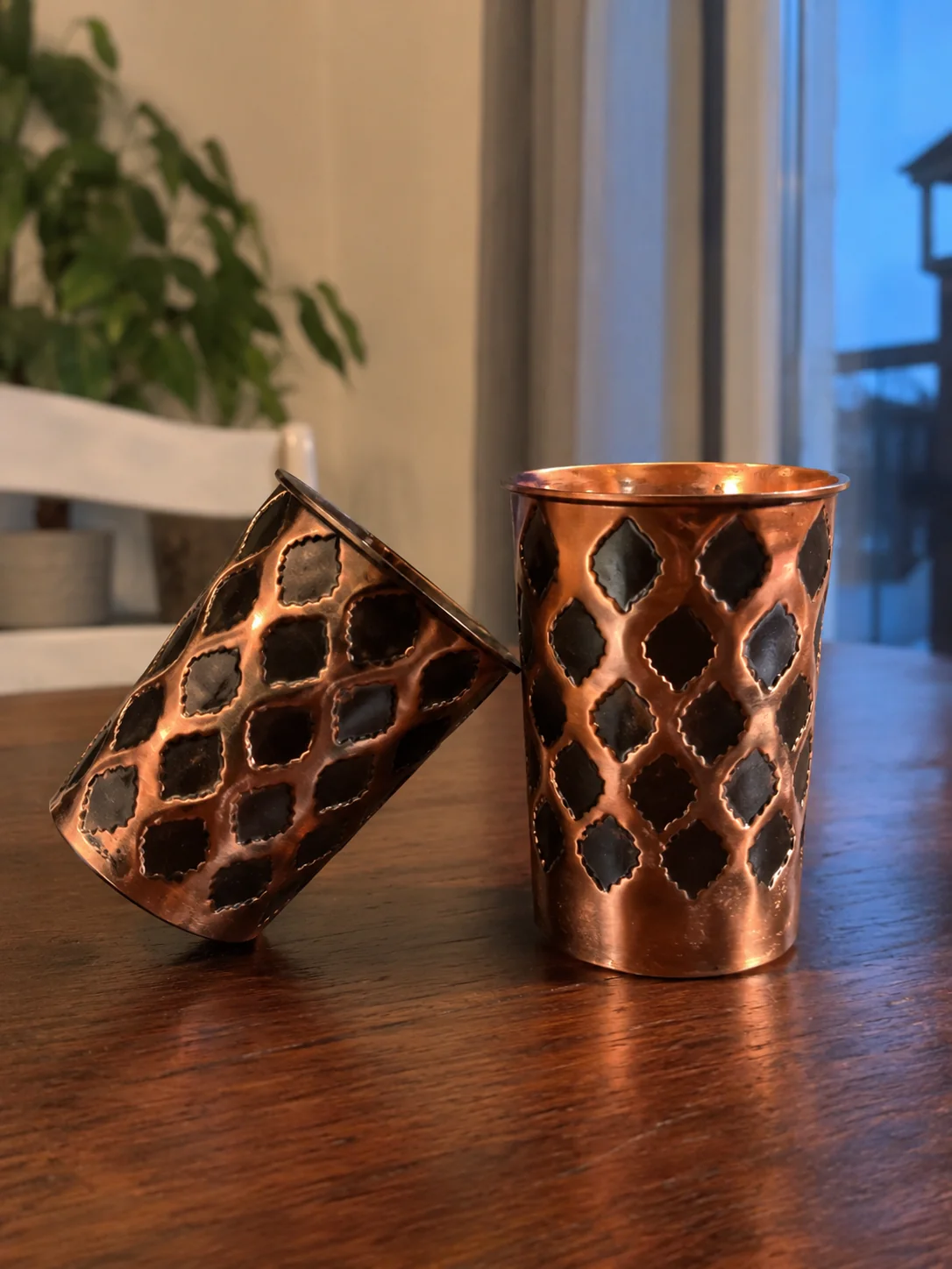 Verre en Cuivre Massif - Edition Diamond