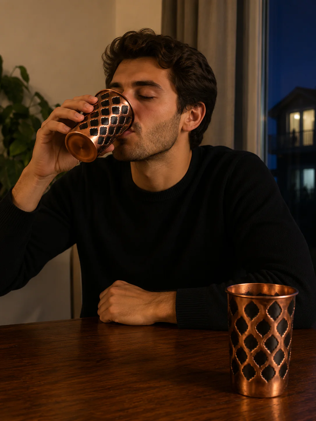 Verre en Cuivre Massif - Edition Diamond