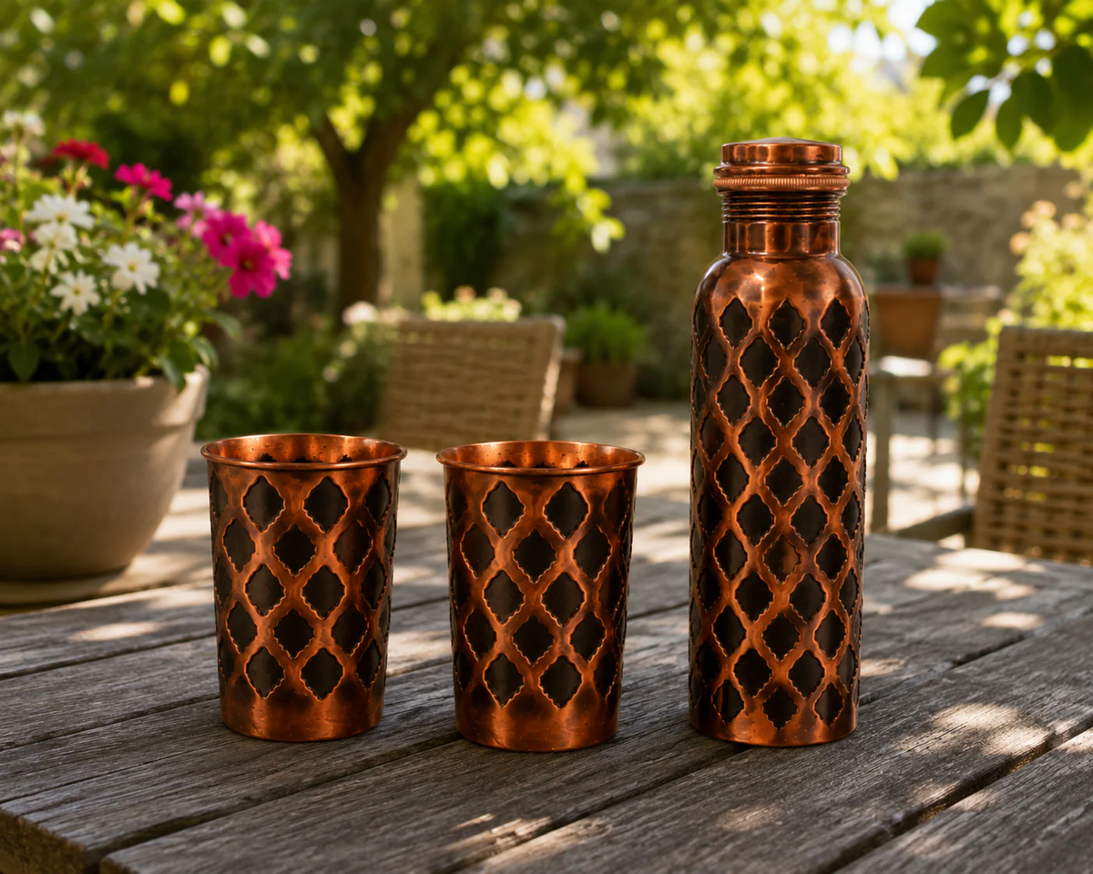 Verre en Cuivre Massif - Edition Diamond