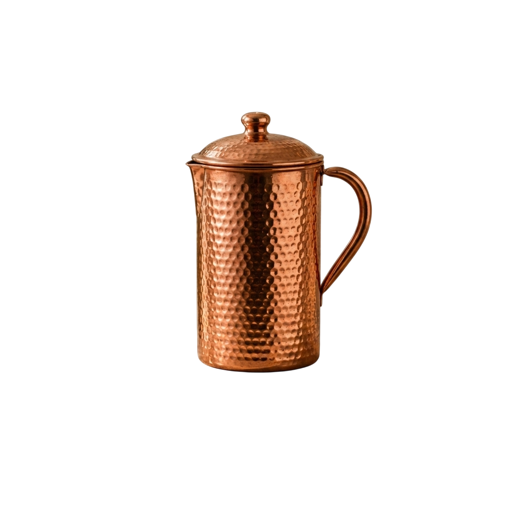 Carafe en Cuivre Pur Martelé