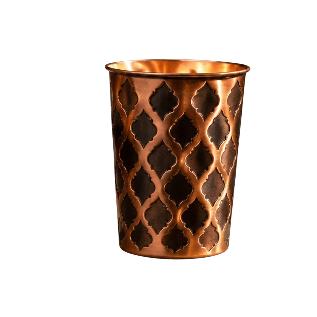 Verre en Cuivre Massif - Edition Diamond