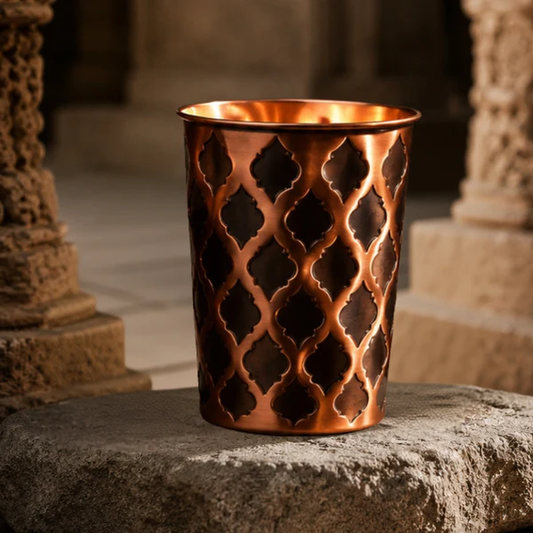 Verre en Cuivre Massif - Edition Diamond